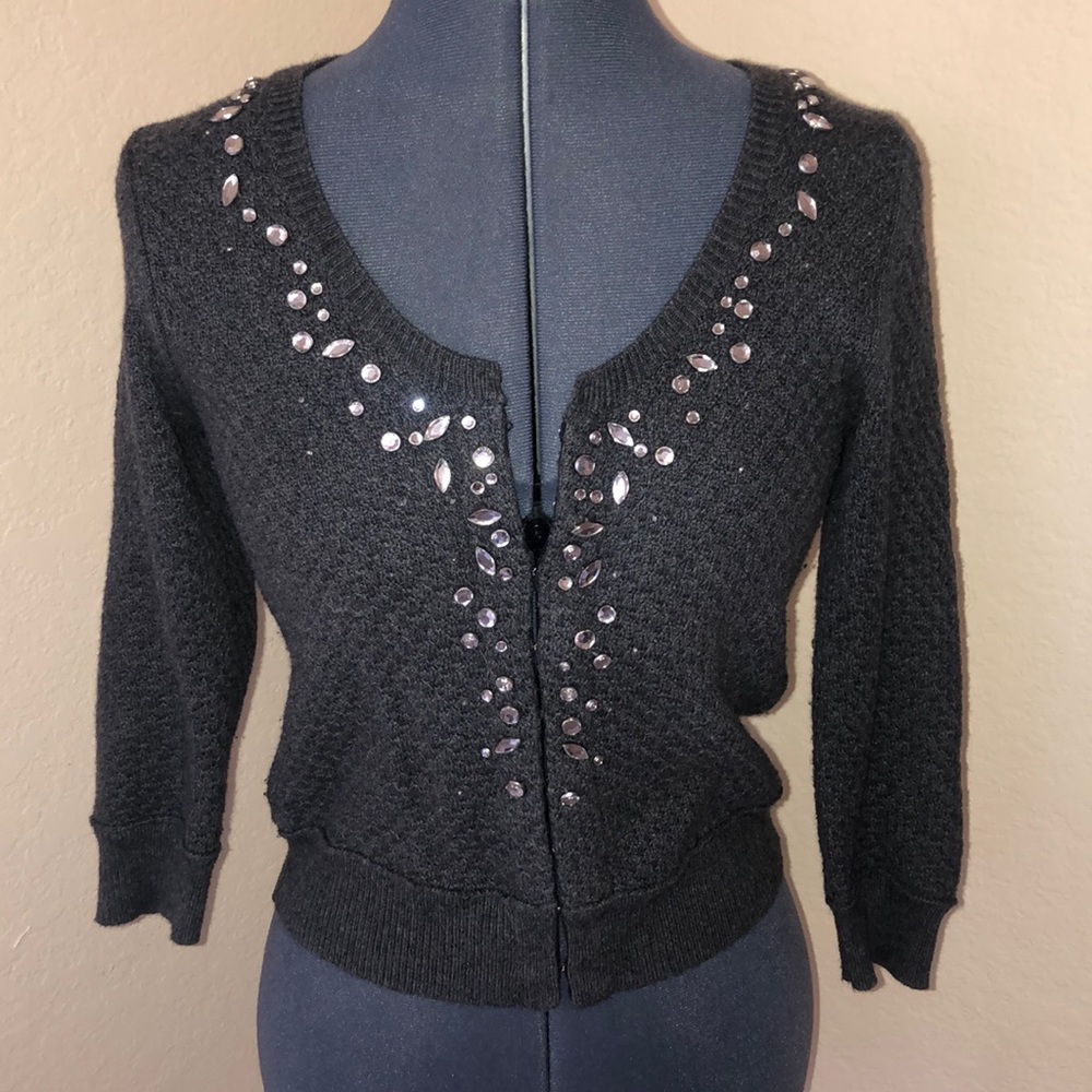 American Eagle rhinestone cardigan